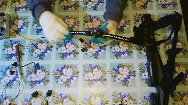 Арбалет Cobra System R9 разгоняю плечи 41кг.