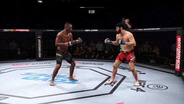 ДЖАМАЛ ХИЛЛ VS МАГОМЕД АНКАЛАЕВ UFC 4 CPU VS CPU