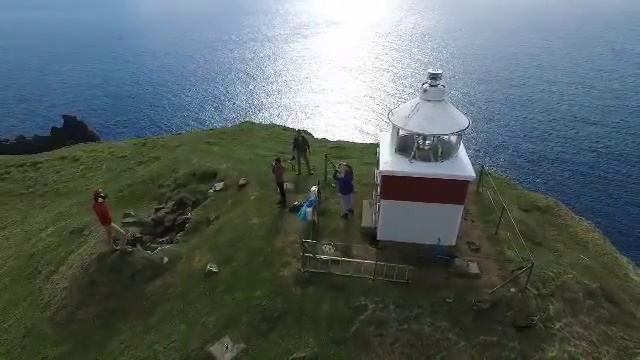 Маяк Каллур Kallur lighthouse Island of Kalsoy Фарерские острова смотреть онлайн