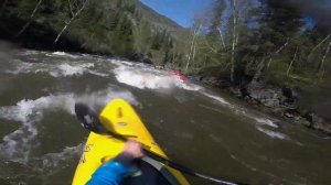 Река Урсул, большая вода. Сплав на каяках Горный Алтай