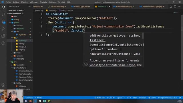 23 - Intégrer CKEditor 5 dans un projet Symfony (Sans bundle) смотреть онлайн