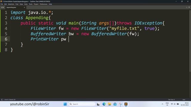 Appending to Text File in Java смотреть онлайн