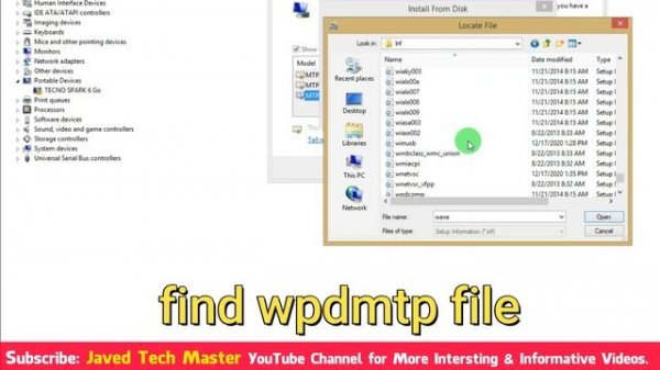 Easy Way to Install MTP USB Driver in Windows 10/8.1/7|Android MTP Usb Device Fix|2021|Javed Tech