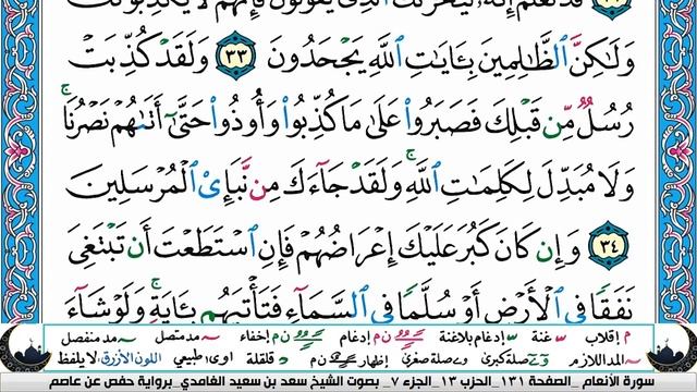 الجزء السابع سعد الغامدي saad al ghamdy juz 7 смотреть онлайн