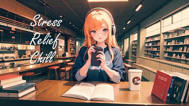 Stress Relief Chill - Listen To Relaxing Lofi Music To Study, Work, Code - Chilled Study Sessions смотреть онлайн