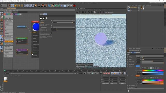 Using The Gaussian Spectrum Node In Octane Render C4D смотреть онлайн