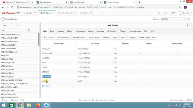 Insert data in Oracle APEX Application using SQL Query смотреть онлайн