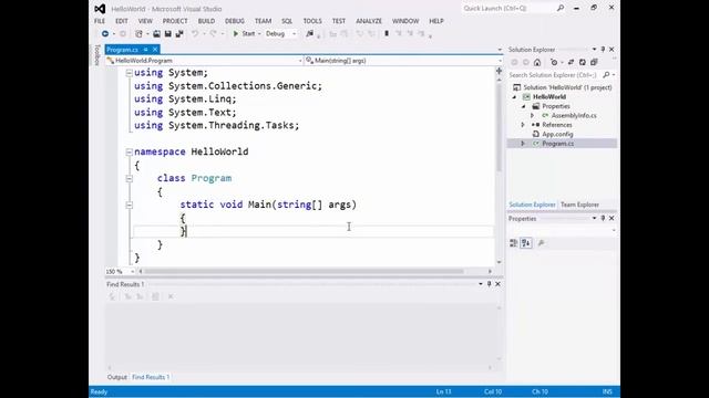 Learn C#.Net - Module 1a - Hello World смотреть онлайн
