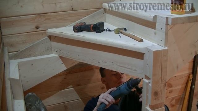 Изготовление деревянной лестницы // Строй - Ремесло смотреть онлайн