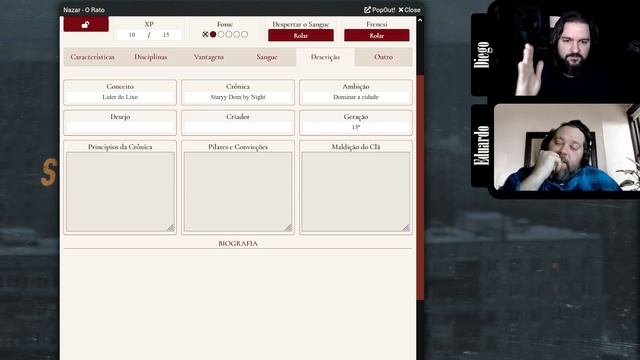 Vampiro a Máscara V5 - Modo tutorial - Criando as Fichas смотреть онлайн
