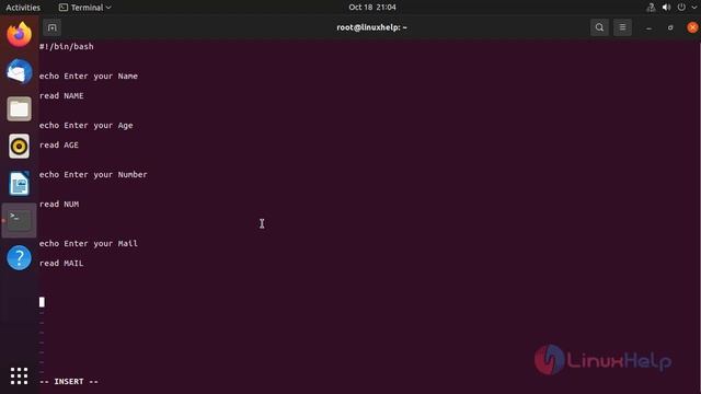 How to write Bash Script with variables on Ubuntu 21.04 смотреть онлайн