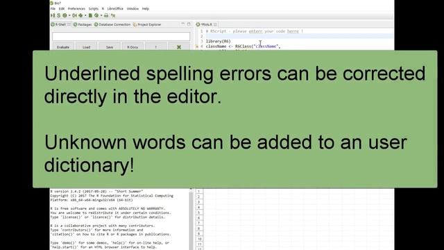 R Editor Spell Checking смотреть онлайн