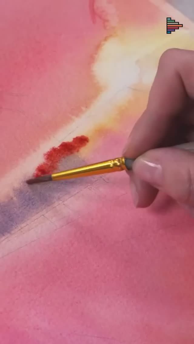 Дорога и свет акварелью. Уроки рисования для начинающих взрослых на нашем канале. Подписывайтесь! смотреть онлайн