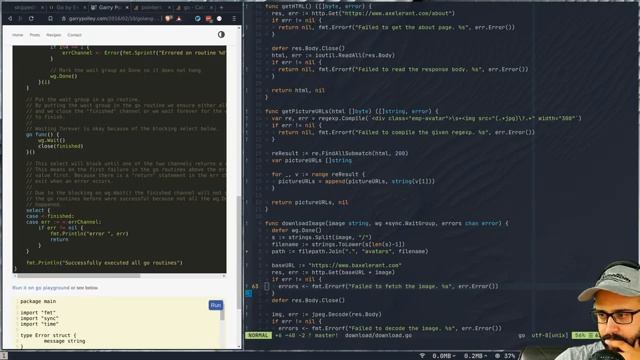 Using Go to build image collage: Part 4 | Golang | AWS | GitHub | Arch | Vim | i3wm] смотреть онлайн
