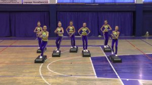 Соревнования по фитнес-аэробике "Надежды Урала". Степ-аэробика. Команда "Янтарь" (финал) 09.12.18