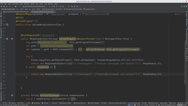 Api de upload arquivos em Java смотреть онлайн