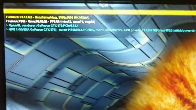 EVGA GTX 970 4GB SC - Furmark Bench Mark смотреть онлайн