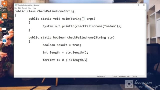 How to Check Given String is Palindrome or Not in java. #java #interviewquestion #javabasicsprogra смотреть онлайн