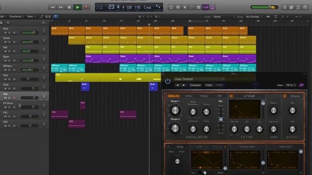Легкий синтез в Retro Synth [Logic Pro Help] смотреть онлайн