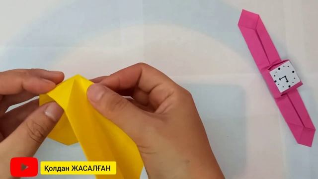 Қағаздан Сағат жасау. / Оригами Часы из бумаги // Қазақша оригами смотреть онлайн