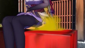 【MMD GIRL FART ANIMATION】影ちゃんのガス抜き