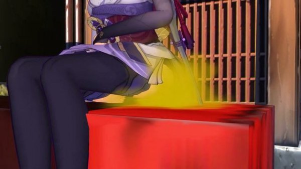 【MMD GIRL FART ANIMATION】影ちゃんのガス抜き