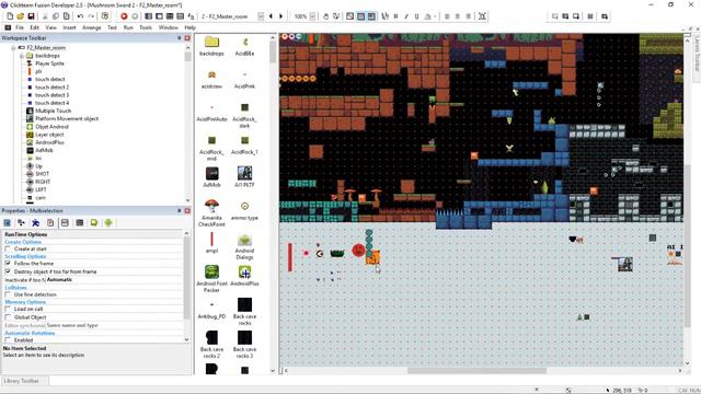 Making Android Metroidvania (Mushroom Sword 2) With   CF 2.5