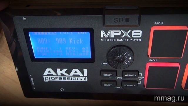 Mmag.ru: AKAI MPX8 компактный сэмплер, видео обзор и демо