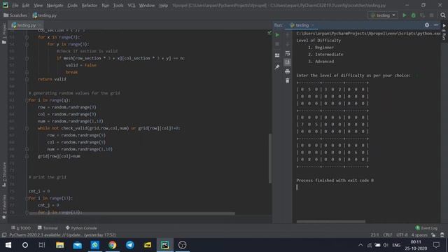 Sudoku Generator in Python [2020] смотреть онлайн