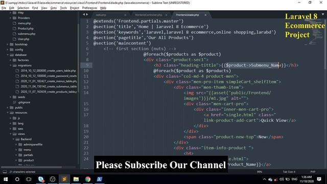 Frontend Product Show For Latest And GroupBy | laravel ecommerce Bangla tutorial- 14 смотреть онлайн
