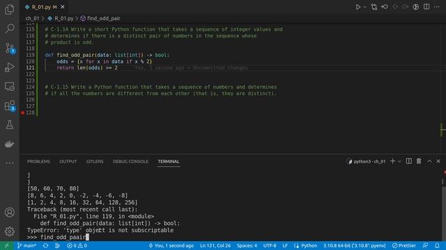 Solution to Data Structures and Algorithms in Python C1.14 - C1.15: set() смотреть онлайн