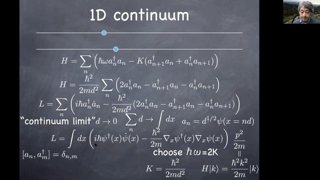 Jan29 151 1D lattice, continuum limit, Schrödinger field theory смотреть онлайн