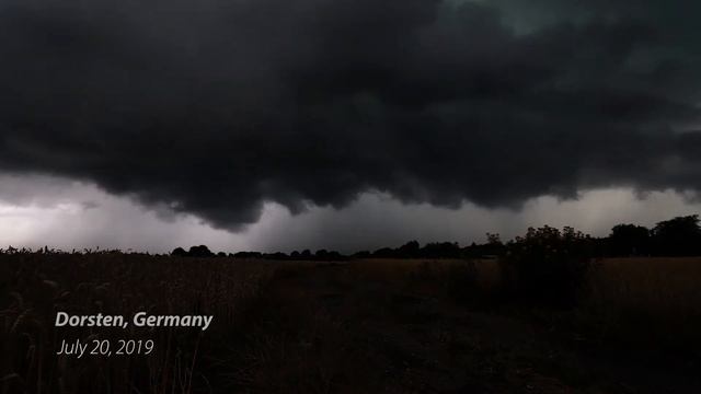 Stormchasing timelapse Dorsten, Germany, July 20, 2019 смотреть онлайн