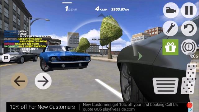 Multiplayer Driving Simulator - racing two 1969 Chevrolet Camaro in the streets ! смотреть онлайн