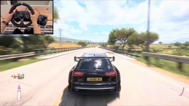 Audi RS6 Avant - Forza Horizon 5 | Steering Wheel Gameplay [4K] (Free Roam) смотреть онлайн