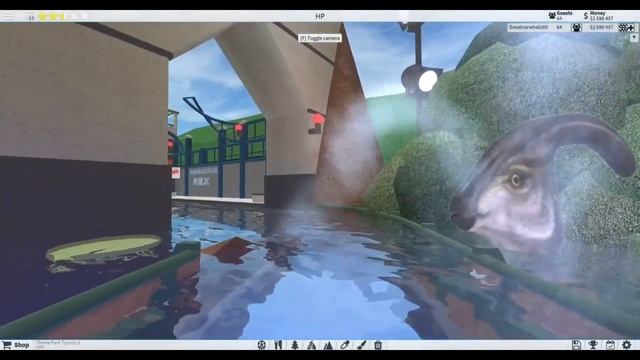 Jurassic World ride created in Roblox TPT2 Theme Park Tycoon 2 смотреть онлайн