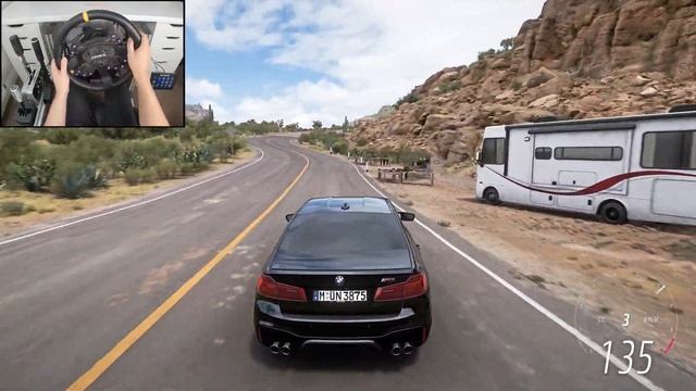 BMW M5 F90 | Forza Horizon 5 | Steering Wheel Gameplay смотреть онлайн