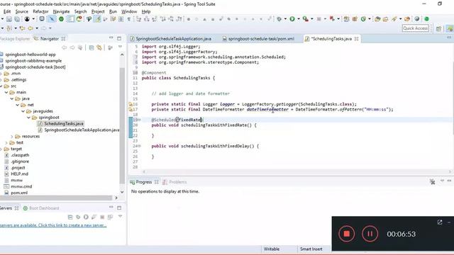 How to Schedule Tasks with Spring Boot | @Scheduled Annotation смотреть онлайн