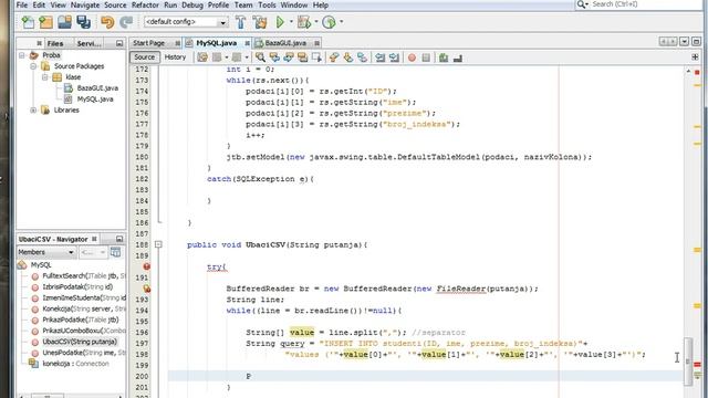 8 - Kako ubaciti CSV fajl u bazu podataka - Java MySQL (NetBeans) смотреть онлайн