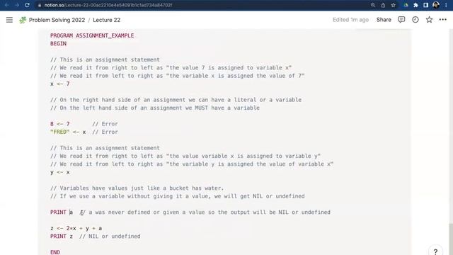 Lecture 22 - Problem Solving-2022(SEP-OCT) смотреть онлайн