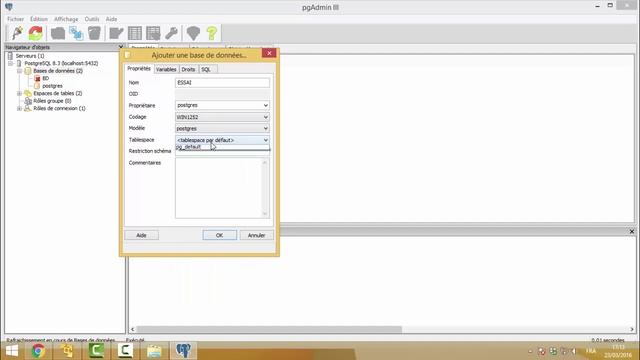 sauvegarde et restauration base données PGADMIN 3 смотреть онлайн