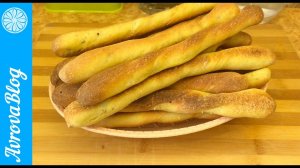 Итальянские хлебные палочки  "Гриссини"  из теста на закваске