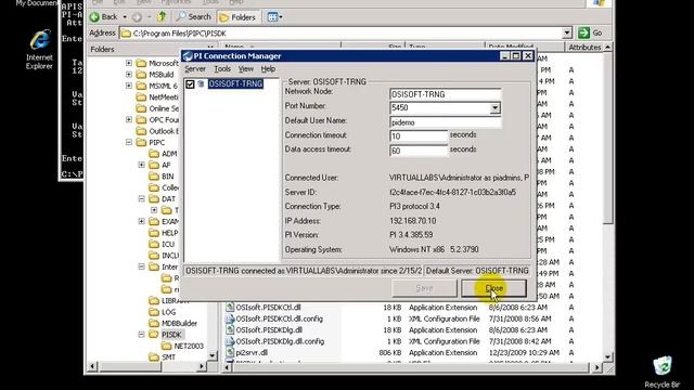 OSIsoft: Validating Communication between the PI Server and the PI Interface . v2010 смотреть онлайн