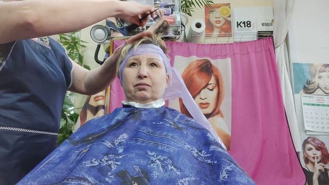 Стрижёмся под Асимметрию, делаем Каскадное окрашивание смотреть онлайн