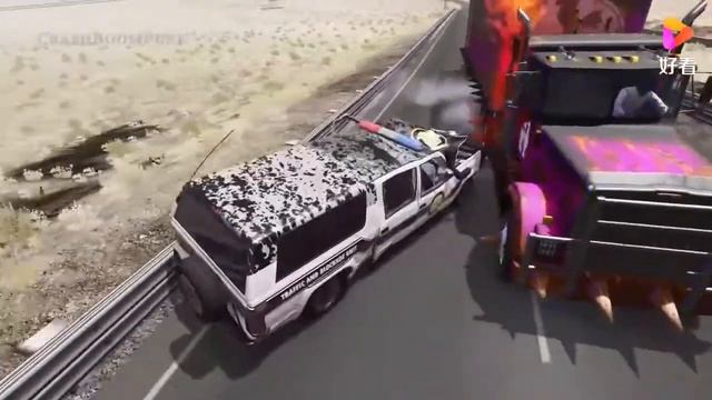 Cars vs Potholes – BeamNG.Drive смотреть онлайн