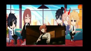 °✨Реакция аниме человек-бензопила на"Человек-напильник за 19 минут(переозвучка)"✨°