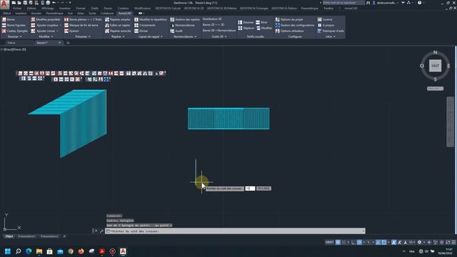 ArmaCAD 12 et Autocad 2020 Windows 11 dessin les barres par conversation polyligne смотреть онлайн