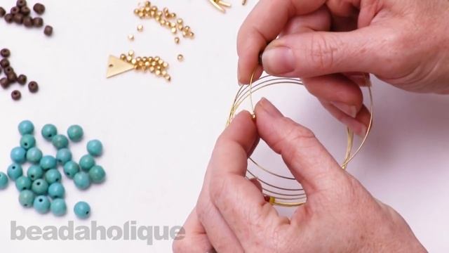 How to Make the Gemstone Memory Wire Bracelet Kit смотреть онлайн