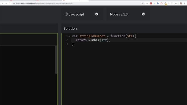 PASV: РЕШЕНИЕ задачи Codewars: Convert a String to a Number! смотреть онлайн