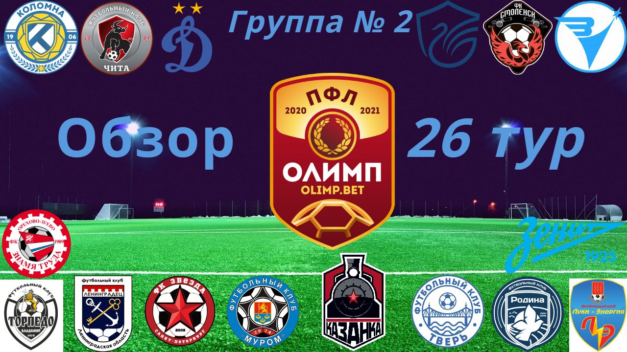 ПФЛ. Обзор 26-го тура группа № 2, сезон 2020/21 смотреть онлайн